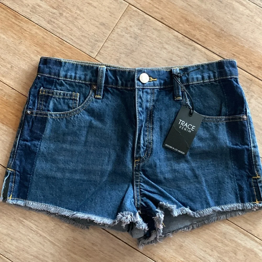 NWT high rise denim shorts